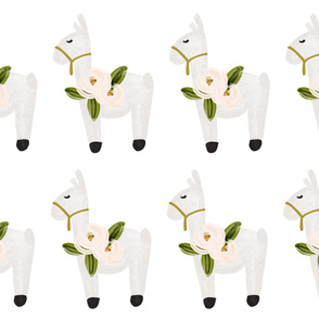 floral llama plushie fronts // 8