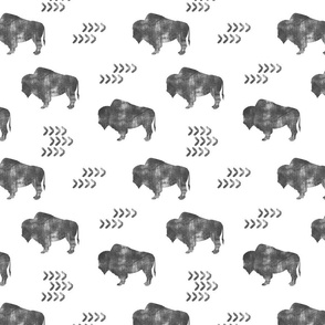 distressed buffalo || grey