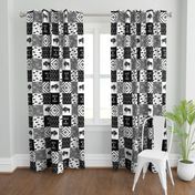 Buffalo - Wild and Free - Black, Grey, White - boho style 