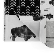 Buffalo - Wild and Free - Black, Greige, White - boho style