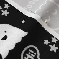 "Happy Halloween" w/ Stars, Moon, Candy Corn, Boo!