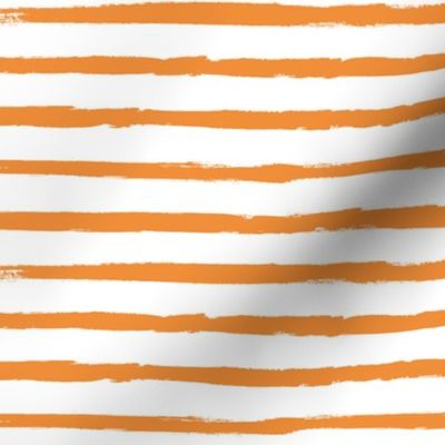 Painted Orange Stripes (Distressed, Grunge Stripe, Halloween)