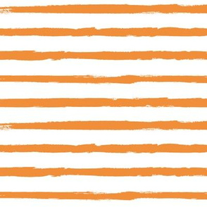 Painted Orange Stripes (Distressed, Grunge Stripe, Halloween)