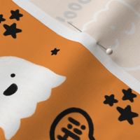 "Happy Ghosts" for Halloween (Candy Corn, Stars, Moon, Happy Ghost)