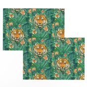 Tiger Tangle in Color - large print