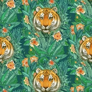 Tiger Tangle in Color - small print