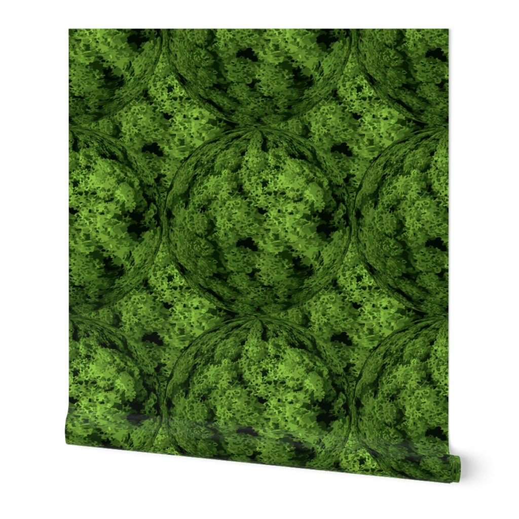 Dark green nature moss texture 3D spheres