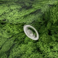 Dark green nature moss texture 3D spheres