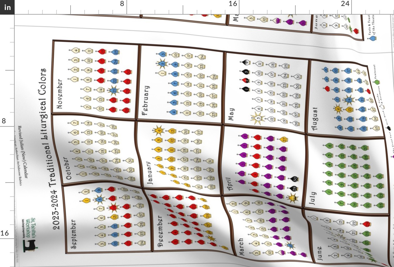 New Calendar Liturgical Colors // 23-24