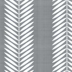 Laurel Leaf Stripe on Charcoal