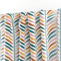 Laurel Leaf Stripe in Multi Fall