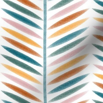 Laurel Leaf Stripe in Multi Fall