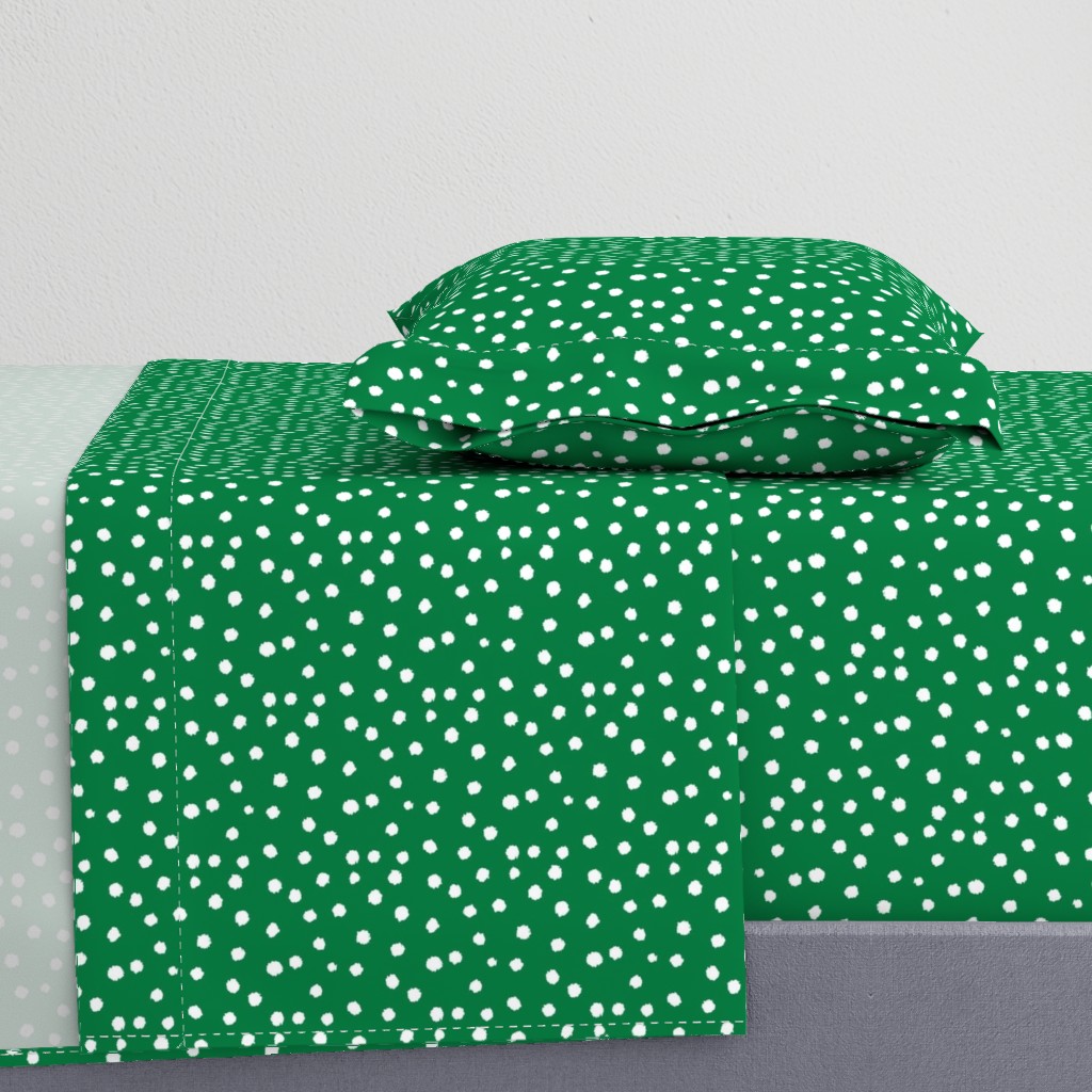 Painted Polka Dot // Kelly Green