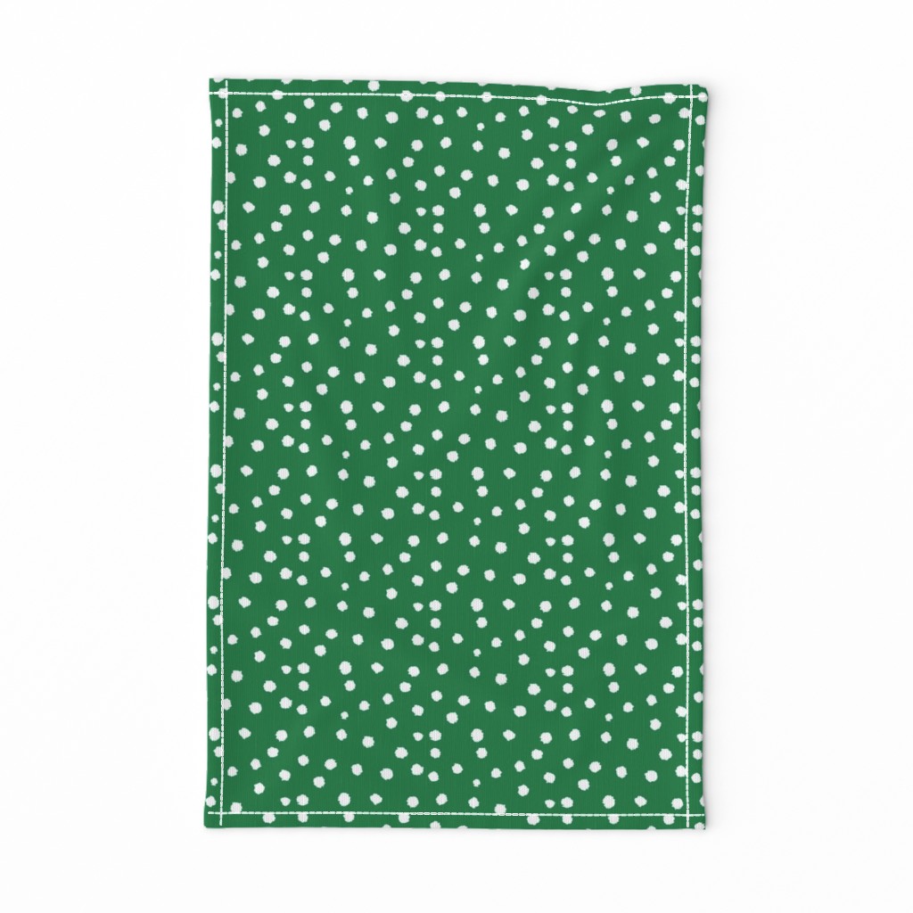 Painted Polka Dot // Kelly Green