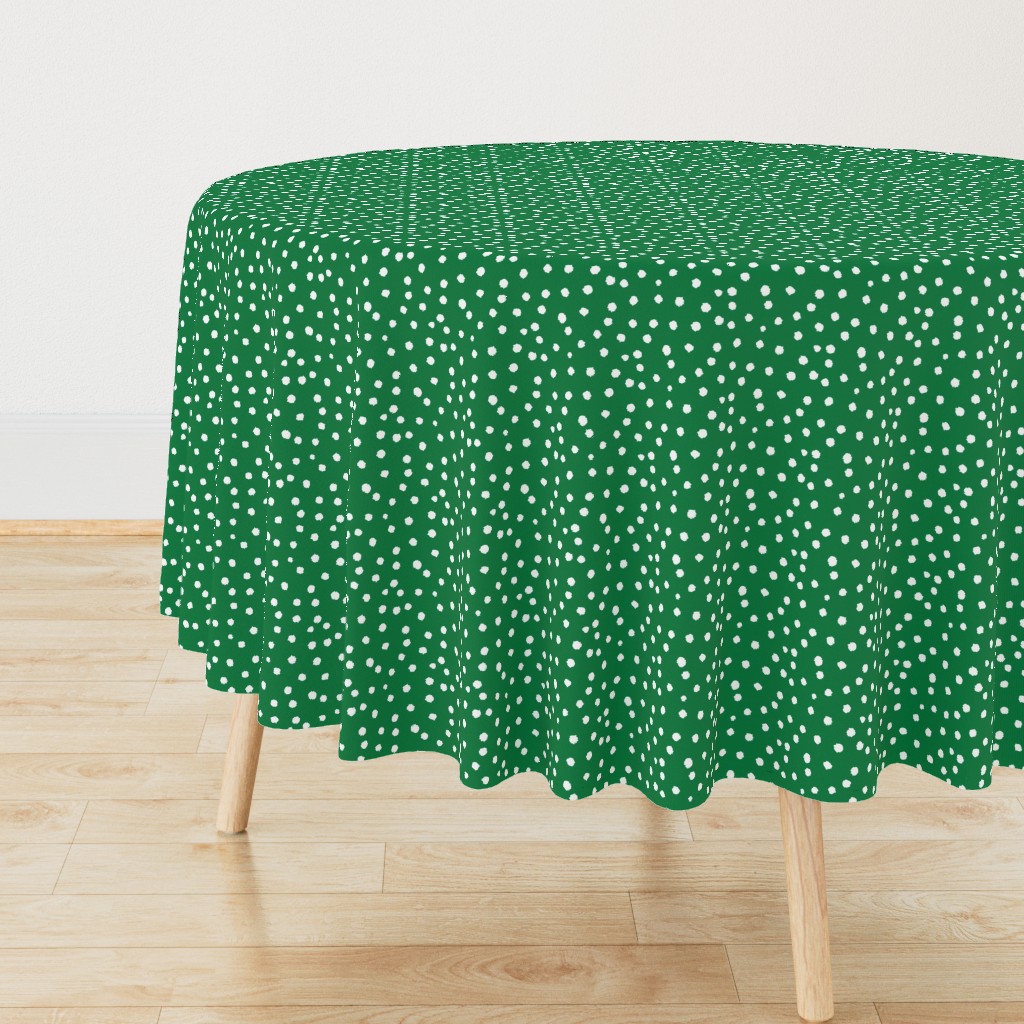 Painted Polka Dot // Kelly Green