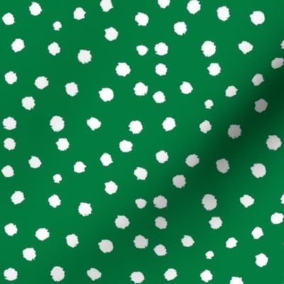 Painted Polka Dot // Kelly Green