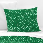 Painted Polka Dot // Kelly Green