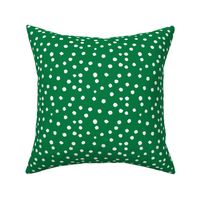 Painted Polka Dot // Kelly Green