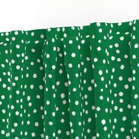 Painted Polka Dot // Kelly Green