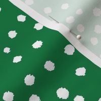 Painted Polka Dot // Kelly Green