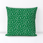 Painted Polka Dot // Kelly Green