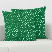 Painted Polka Dot // Kelly Green