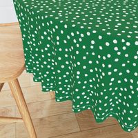 Painted Polka Dot // Kelly Green