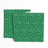 Painted Polka Dot // Kelly Green