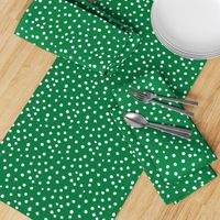 Painted Polka Dot // Kelly Green