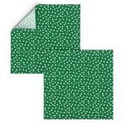 Painted Polka Dot // Kelly Green