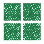 Painted Polka Dot // Kelly Green