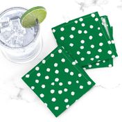 Painted Polka Dot // Kelly Green