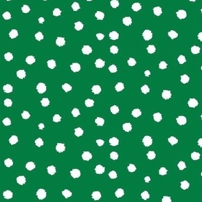 Painted Polka Dot // Kelly Green