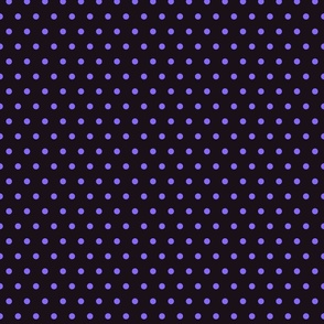 Tiny small polka dots purple black dog bandana