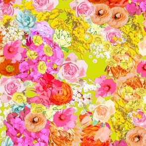 Summer Bright Floral // Chartruese 