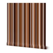 Retro stripes mix earthy brown vertical