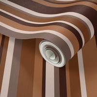 Retro stripes mix earthy brown vertical