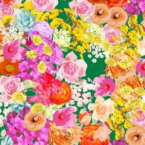 Summer Bright Floral // Kelly Green
