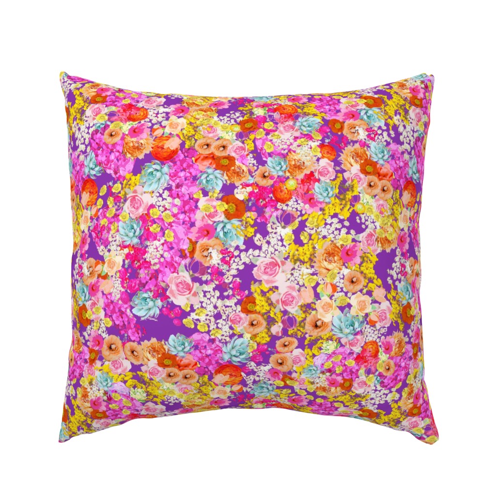 Summer Bright Floral // Med. Vibrant Purple