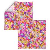 Summer Bright Floral // Med. Vibrant Purple