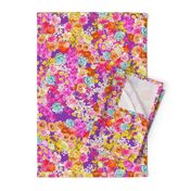 Summer Bright Floral // Med. Vibrant Purple