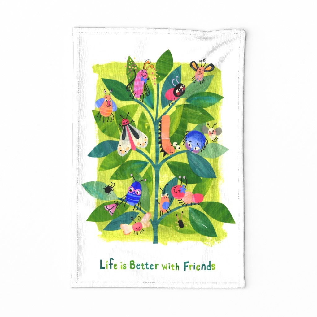 Bugtown tea towel 