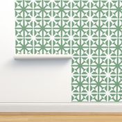 Tiles check jade green concrete style large