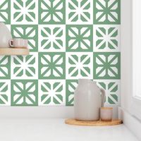 Oriental Jade green cut outs tiles check