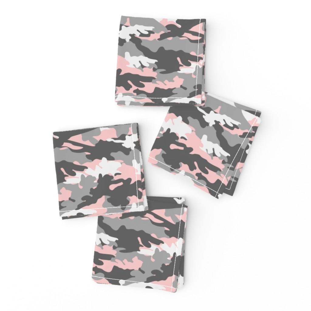 pink and grey camouflage - camo - little lady coordinate