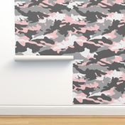 pink and grey camouflage - camo - little lady coordinate