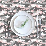 pink and grey camouflage - camo - little lady coordinate