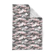 pink and grey camouflage - camo - little lady coordinate