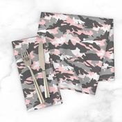 pink and grey camouflage - camo - little lady coordinate