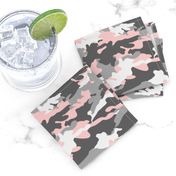 pink and grey camouflage - camo - little lady coordinate